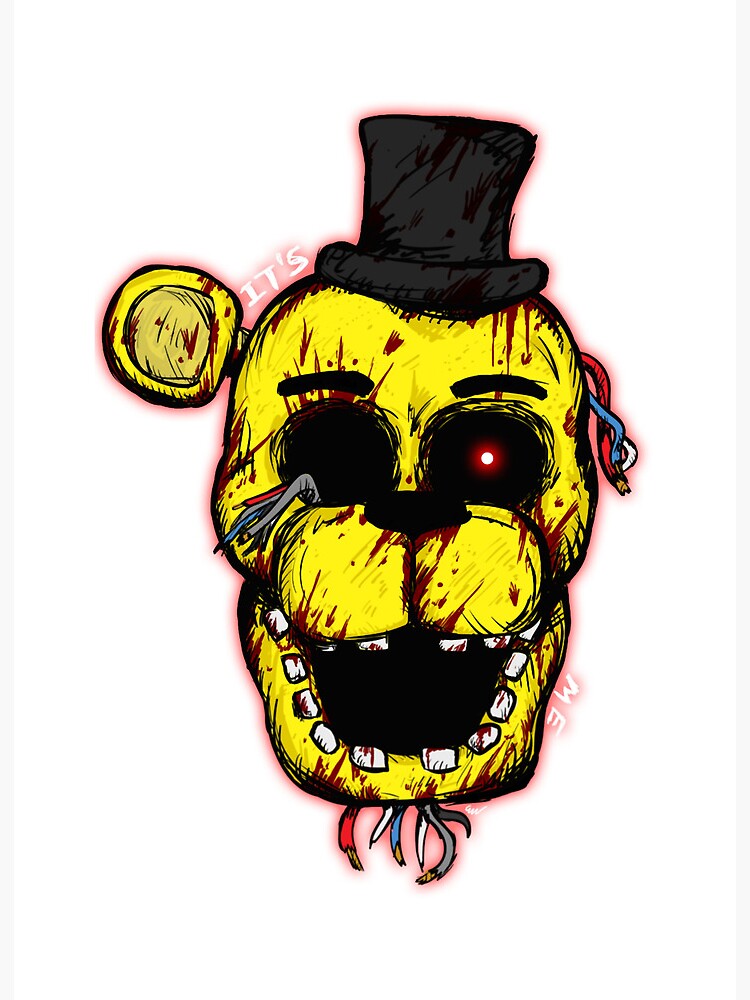 Bloody Golden Freddy FNAF Art Print