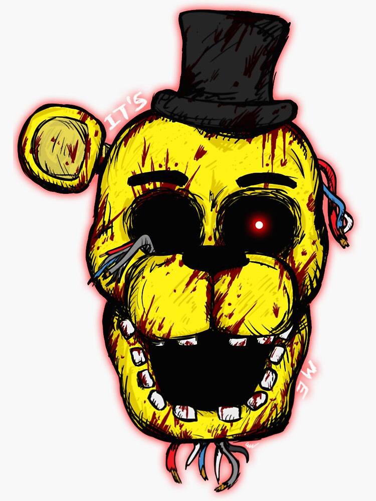 Five Nights at Freddy's Stickers FNAF Original Artwork Cute FNAF Golden  Freddy, Foxy, Etc Sticker 