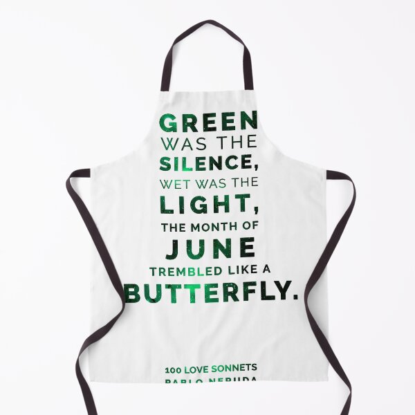 Item preview, Green Was the Silence, Wet was the light - Pablo Neruda, 100 Love Sonnets - Typographic Print 02 designed and sold by Studio Grafiikka.