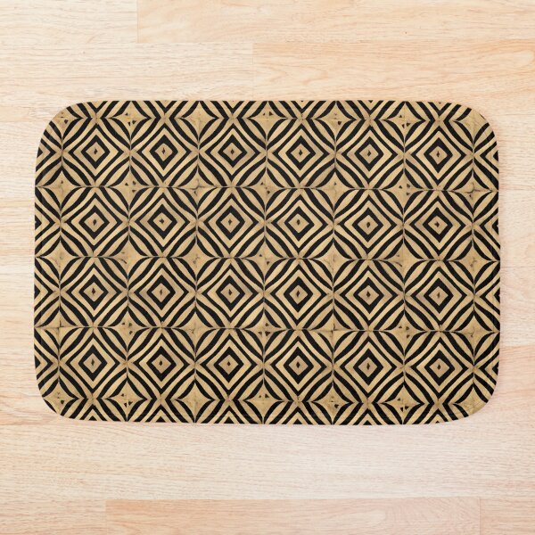 Item preview, Retro Tile Pattern dark beige with black designed and sold by RetroTile.