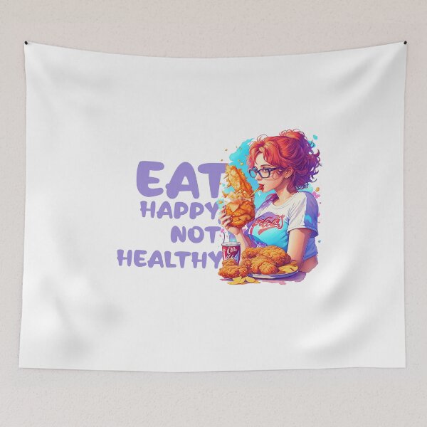 Artikelvorschau, Eat happy not healthy: A Banquet of Love and Desire entworfen und verkauft von Paolospresent.