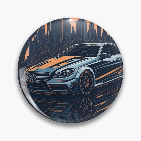 Item preview, Photorealistic Masterpiece: Detailed Graphic Design of Mercedes AMG C63 designed and sold by RedArtG09.
