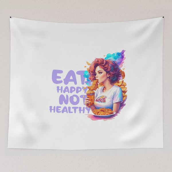 Item preview, Eat happy not healthy: Love's Recipe for Happiness designed and sold by Paolospresent.