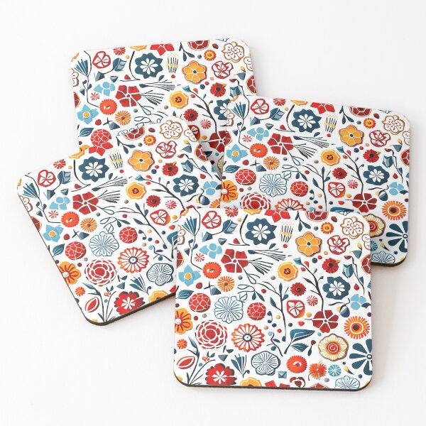 Item preview, Detailed and Clean Japanese-Inspired Watercolor Seamless Flowers Pattern - Vector Desig designed and sold by Jisoo Flowers.