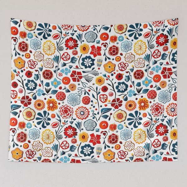 Item preview, Detailed and Clean Japanese-Inspired Watercolor Seamless Flowers Pattern - Vector Desig designed and sold by Jisoo Flowers.