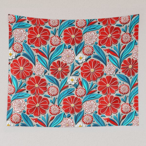 Item preview, Vector Flowers Pattern: Highly Detailed Japanese-Inspired Watercolor Seamless Design designed and sold by Jisoo Flowers.