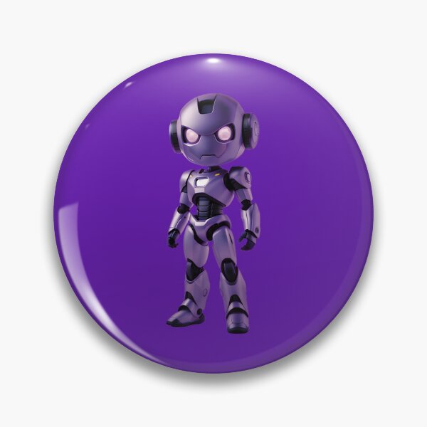 Item preview, Purple Robot - Art & Design on Redbubble designed and sold by Mementium.