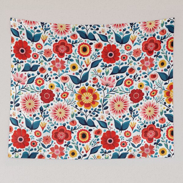 Item preview, Detailed and Clean Japanese-Inspired Watercolor Seamless Flowers Pattern - Vector Desig designed and sold by Jisoo Flowers.