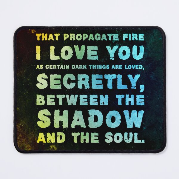Item preview, I love you as certain dark things are loved - Pablo Neruda - Quotes on Love 01 - Typographic Print designed and sold by Studio Grafiikka.
