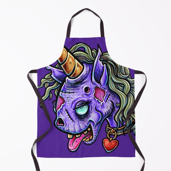Item preview, Zombie unicorn head designed and sold by lillyrise.