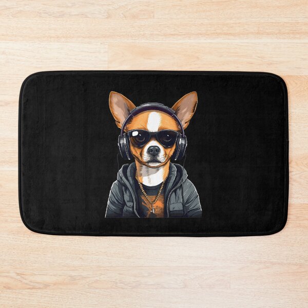 Item preview, Cool Chihuahua Design, Chihuahua Badass DJ Art, Chihuahua Awesome Pet Dog designed and sold by MysteriousJ.