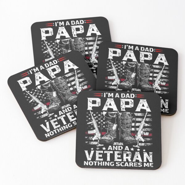 Item preview, I'm A Dad Papa Veteran Father's Day  T- designed and sold by maiayos.