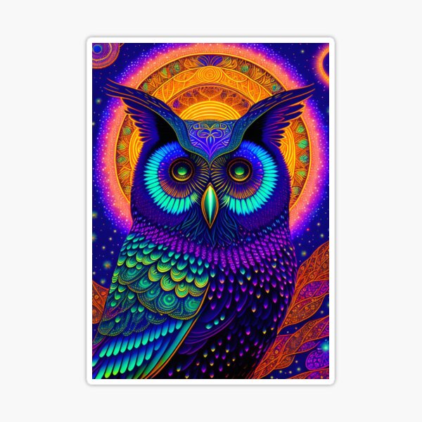 Mystic Owl Spiritual Journey Sticker for Sale by ittybittyowl