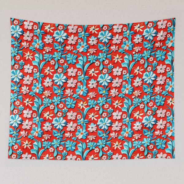 Item preview, Japanese-Inspired Watercolor Seamless Vector Flowers Pattern - Premium Design designed and sold by Jisoo Flowers.