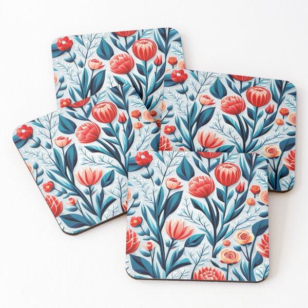 Item preview, Japanese-Inspired Watercolor Seamless Flowers Pattern - Unique Vector Design designed and sold by Jisoo Flowers.