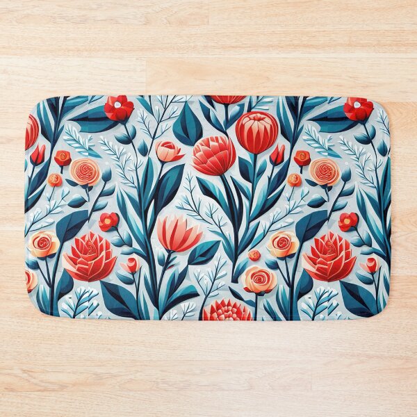 Item preview, Japanese-Inspired Watercolor Seamless Flowers Pattern - Unique Vector Design designed and sold by Jisoo Flowers.