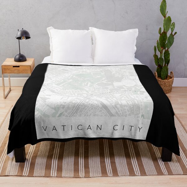 Item preview, Vatican City map minimalist in colour with blue and green designed and sold by purvis-cher.