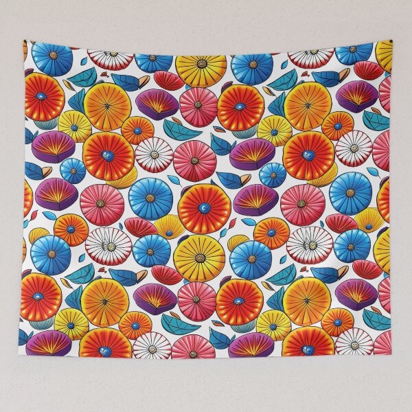 Item preview, Premium Design: Japanese-Inspired Watercolor Seamless Flowers Pattern designed and sold by Jisoo Flowers.