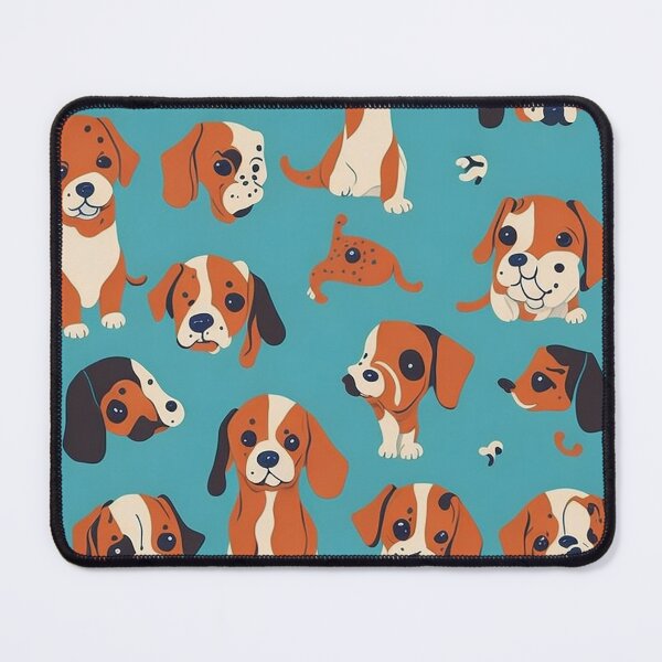 Item preview, Captivating Illustrated Patterns Inspired by the Playfulness of Puppies designed and sold by mdhanim.