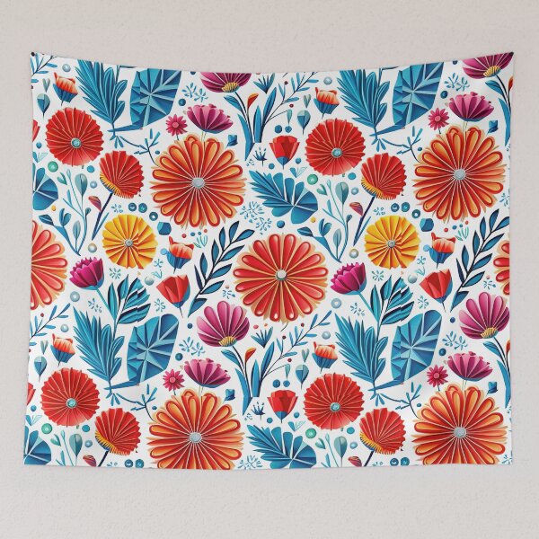 Item preview, Detailed and Clean Japanese-Inspired Watercolor Seamless Flowers Pattern - Vector Desig designed and sold by Jisoo Flowers.