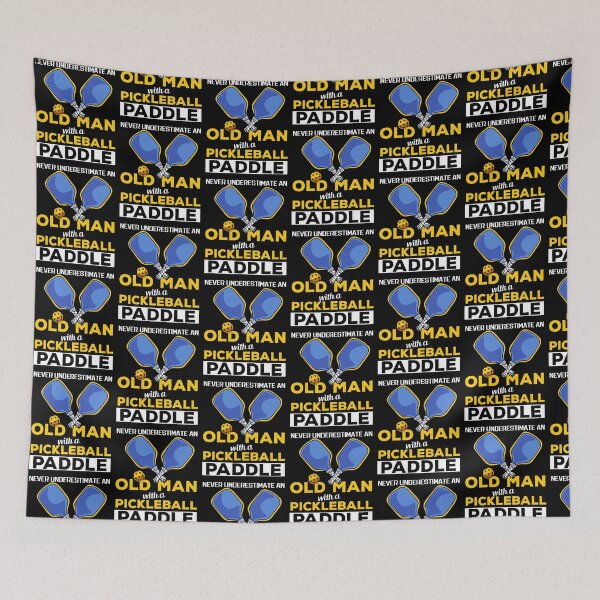 Item preview, Never Underestimate An Old Man With A Pickleball designed and sold by Pubi.