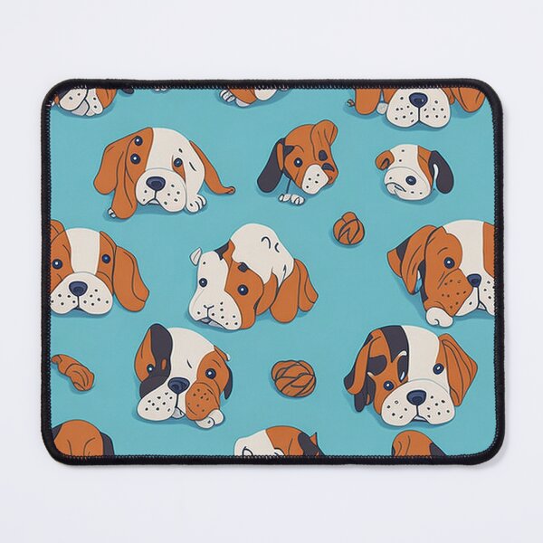 Item preview, Illustrated Patterns Showcasing the Charm of a Multitude of Puppies designed and sold by mdhanim.