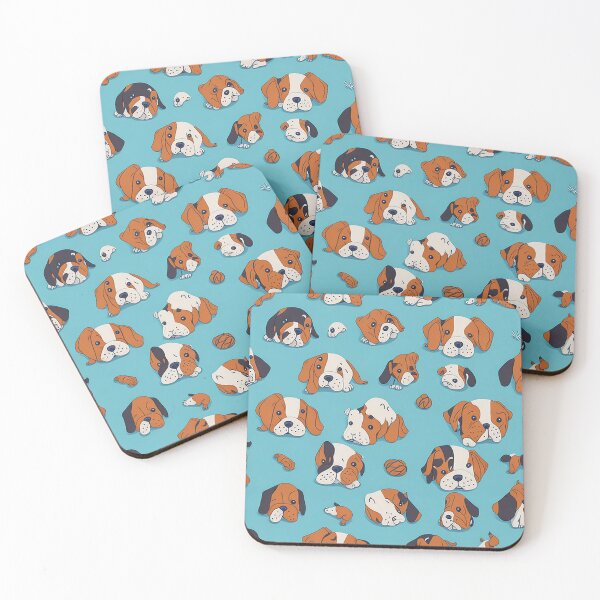 Item preview, Illustrated Patterns Showcasing the Charm of a Multitude of Puppies designed and sold by mdhanim.