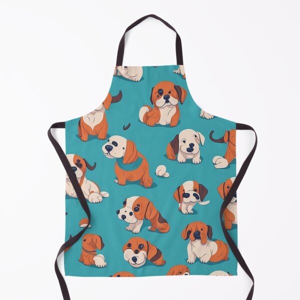 Artikelvorschau, Illustrated Repeat Designs featuring a Multitude of Adorable Puppies entworfen und verkauft von mdhanim.