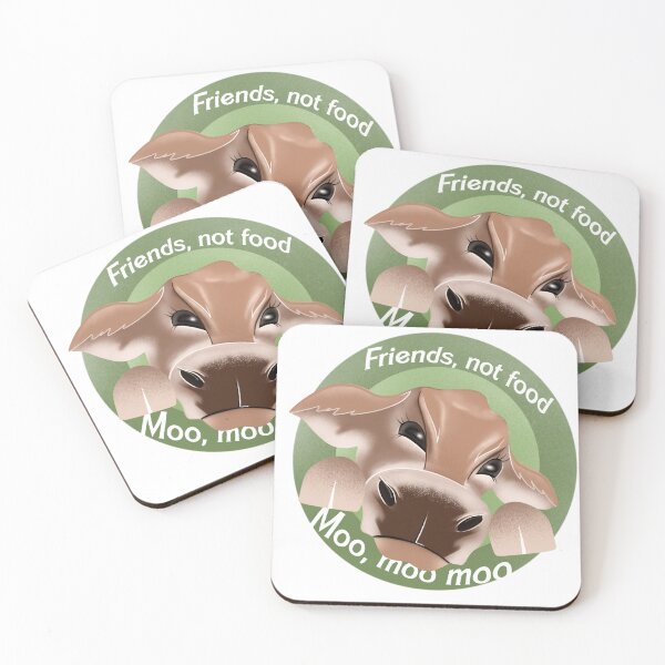 Item preview, Vegan friends, not food, stop cruelty, cruelty free designed and sold by Kristenmartist.