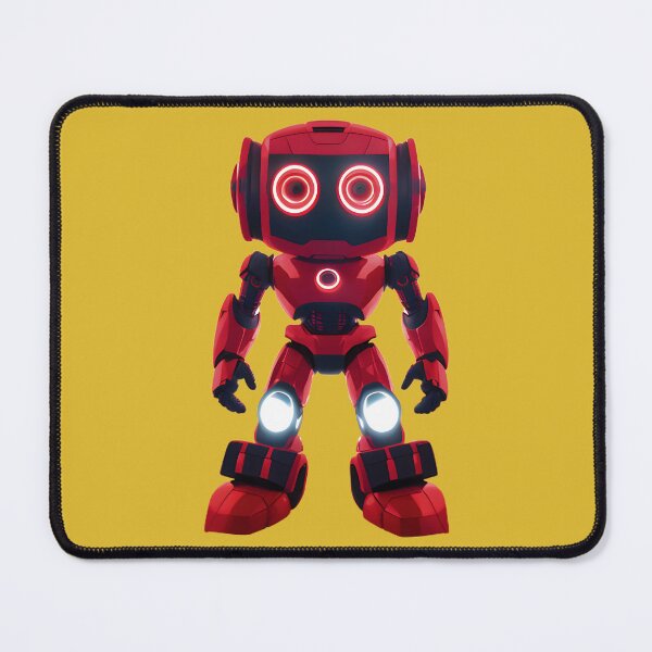 Item preview, Red Googly-Eyed Robot | Fun and Unique Design designed and sold by Mementium.