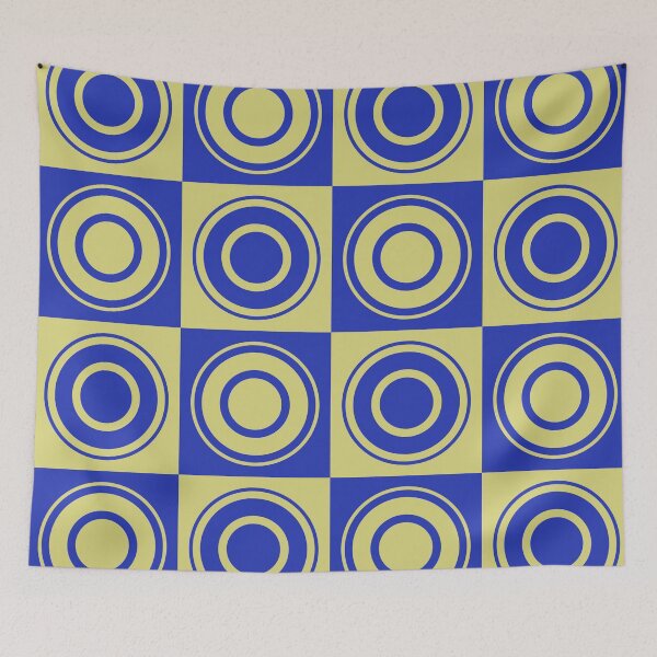 Item preview, retro geometrical pattern designed and sold by pauloneill-art.