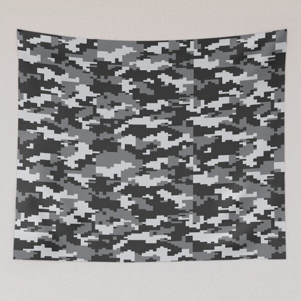 Item preview, Black And White Digital Camouflaged Pattern designed and sold by camostore23.