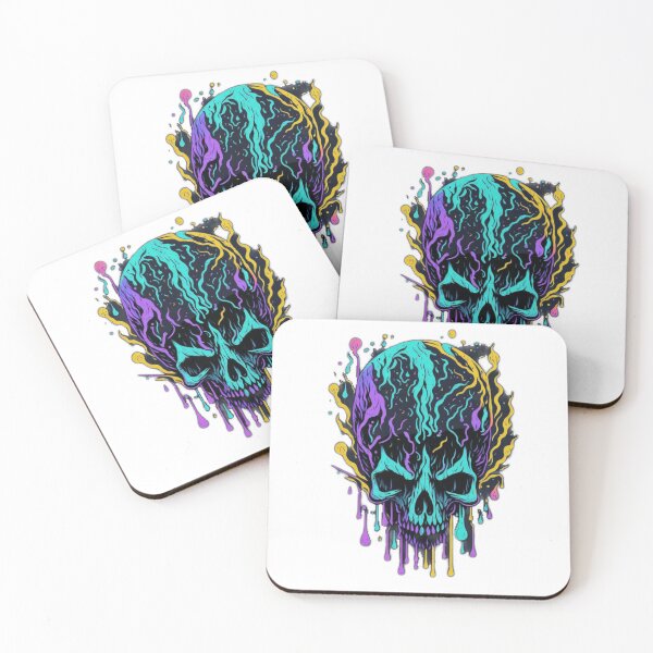 Item preview, Whimsical Magic Mushroom Skull Sticker designed and sold by RedArtG09.