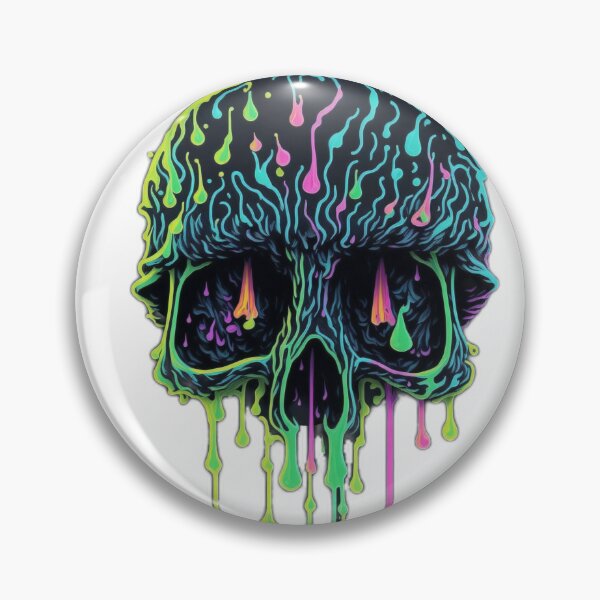 Artikelvorschau, Colorful Drippy Mushroom Skull Character Design entworfen und verkauft von RedArtG09.