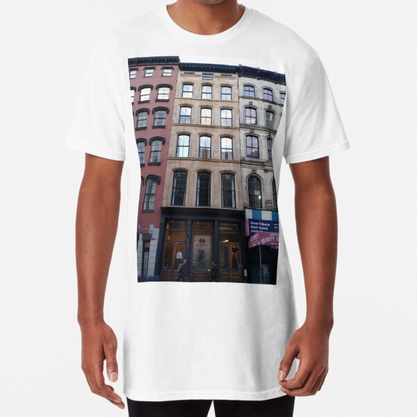 Street, City, Buildings, Photo, Day, Trees Long T-Shirt