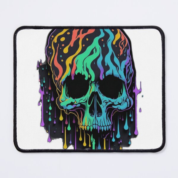 Item preview, Vibrant and Wrinkled Magic Mushroom Skull Sticker designed and sold by RedArtG09.