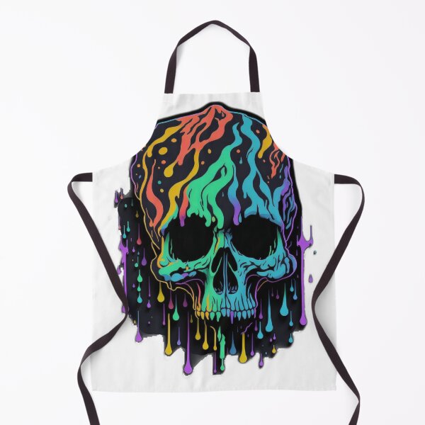 Artikelvorschau, Vibrant and Wrinkled Magic Mushroom Skull Sticker entworfen und verkauft von RedArtG09.