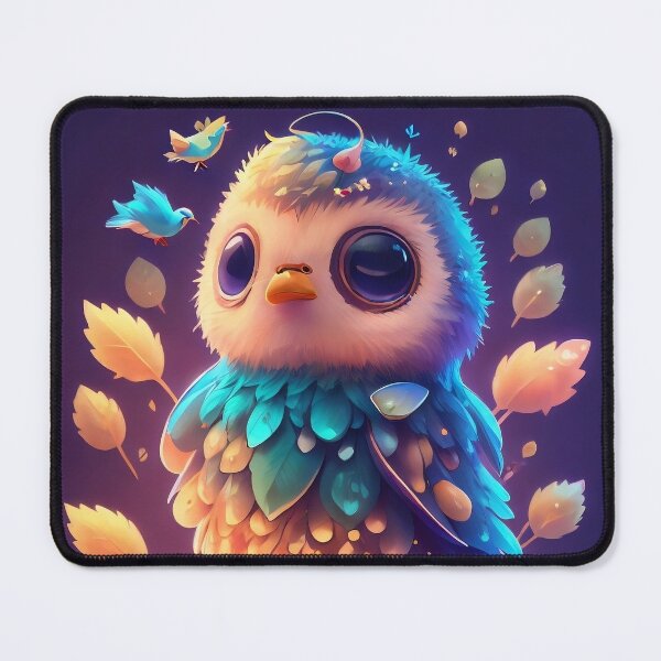 Item preview, Ai Generated Cute Spirit Bird Serenavoice designed and sold by AiArtMerch.