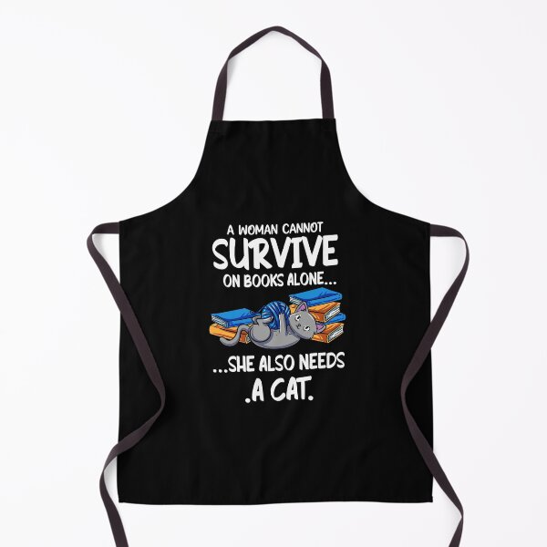 Item preview, A Woman Cannot Survive On Books Cat designed and sold by Pubi.