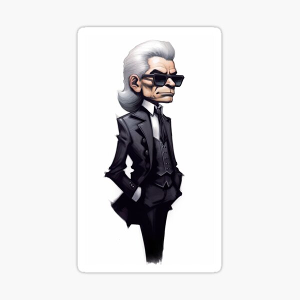 Item preview, Karl Lagerfeld Pop Art AI generated designed and sold by artofsash.