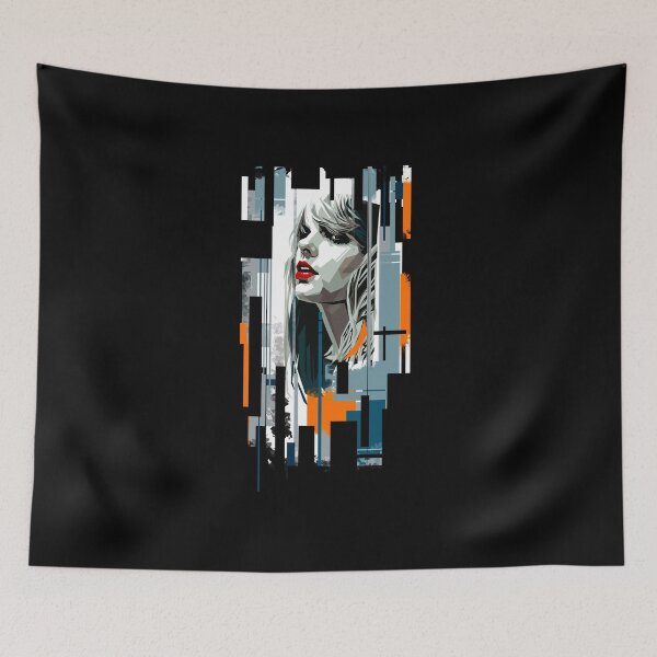 Item preview, Abstract pop art portrait of a beautiful woman  designed and sold by IcalsaidArt.