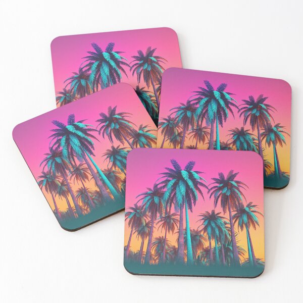 Item preview, Tropic in Technicolor Neon Palmtrees designed and sold by KMQN.