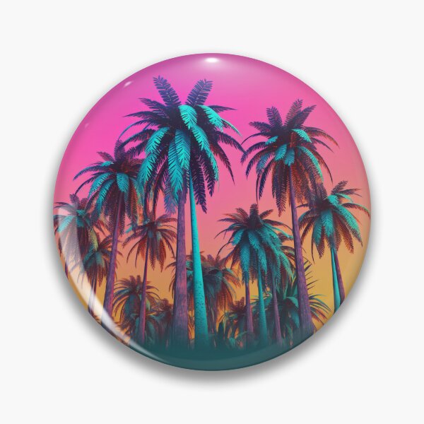 Item preview, Tropic in Technicolor Neon Palmtrees designed and sold by KMQN.