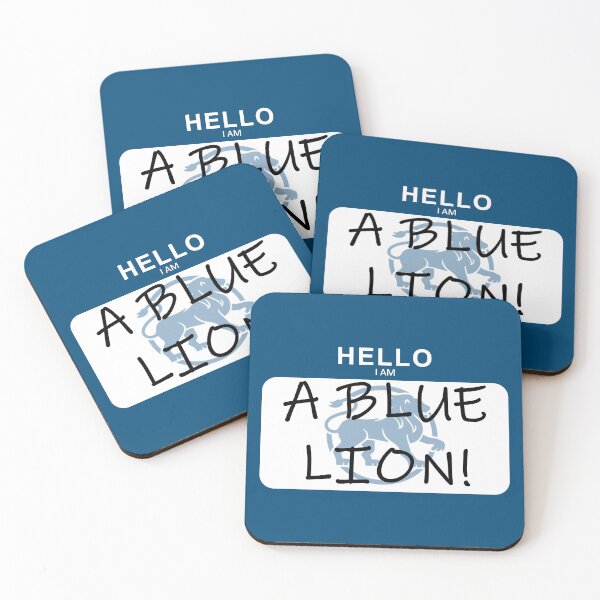 Item preview, MHC Blue Lion Name Tag designed and sold by SpoonDealer.