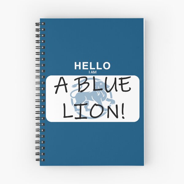 Item preview, MHC Blue Lion Name Tag designed and sold by SpoonDealer.