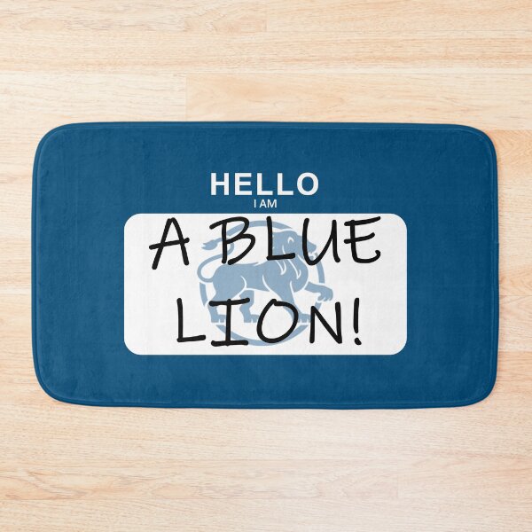 Item preview, MHC Blue Lion Name Tag designed and sold by SpoonDealer.