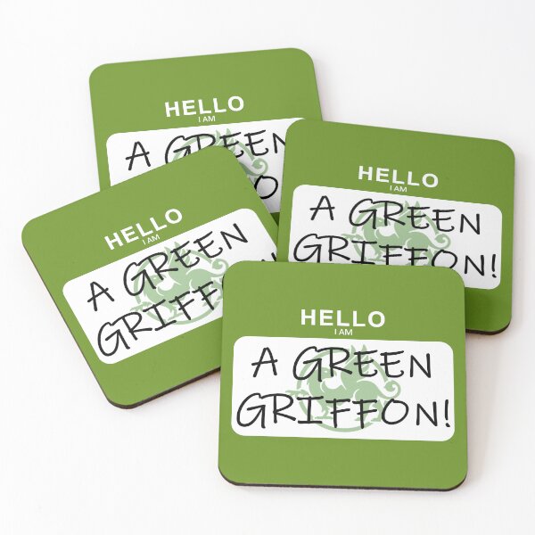 Item preview, MHC Green Griffon Name Tag designed and sold by SpoonDealer.
