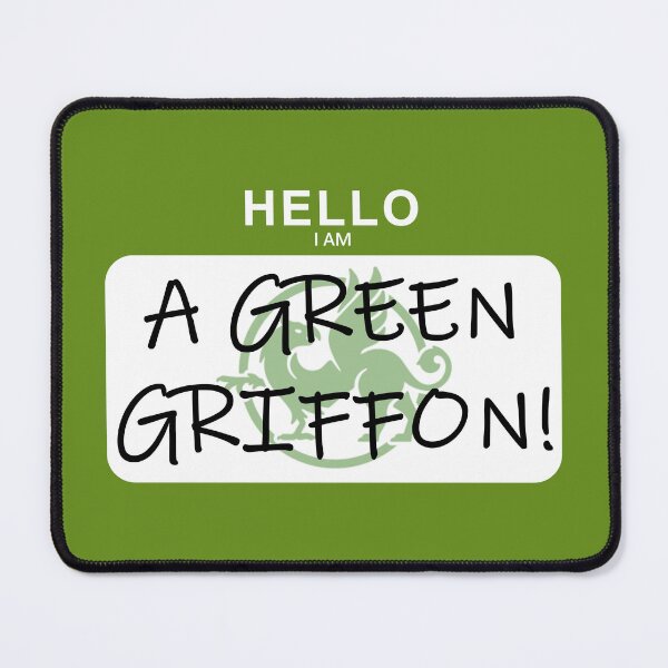 Item preview, MHC Green Griffon Name Tag designed and sold by SpoonDealer.