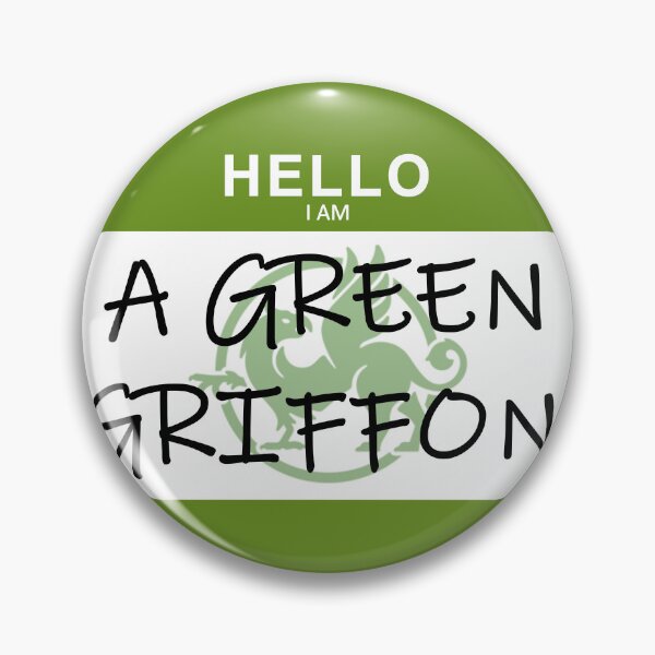 Item preview, MHC Green Griffon Name Tag designed and sold by SpoonDealer.