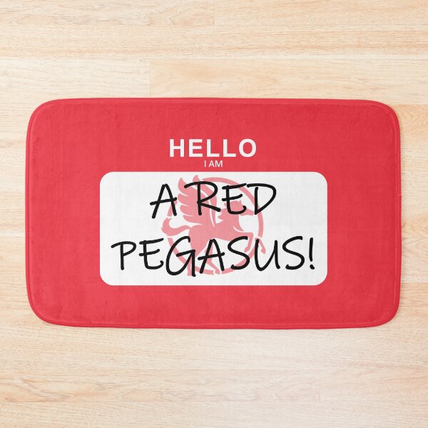 Item preview, MHC Red Pegasus Name Tag designed and sold by SpoonDealer.